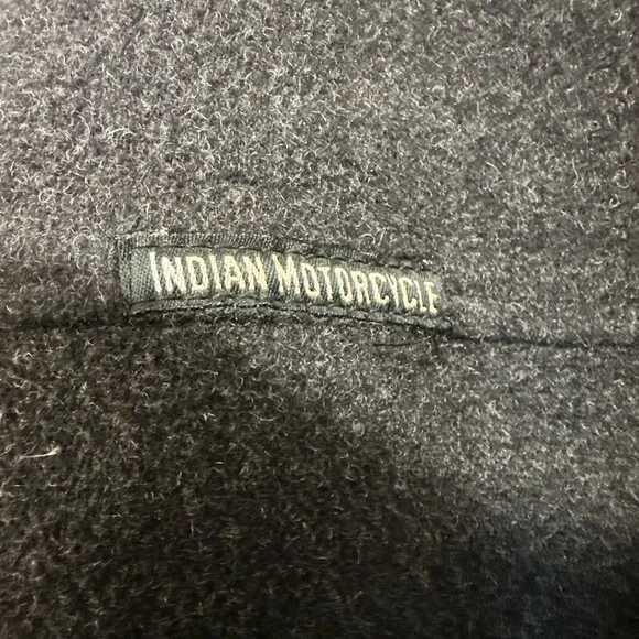 Indian Motocycle Wool Pea Coat Large ptp 26 - Picture 6 of 10